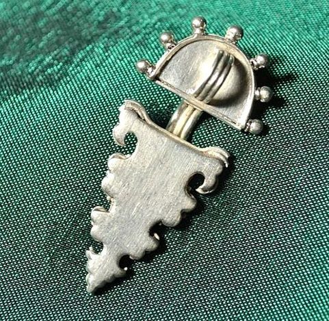 TÊTE D'AIGLE, FIBULE DÉBUT MOYEN ÂGE VERSION PENDENTIF - ARGENT 925