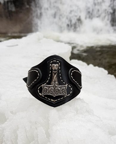 OSEBERG, LEATHER BRACELET