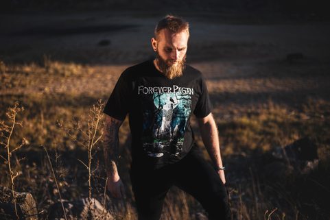 FOREVER PAGAN, HERREN-T-SHIRT FARBIG, NAAV