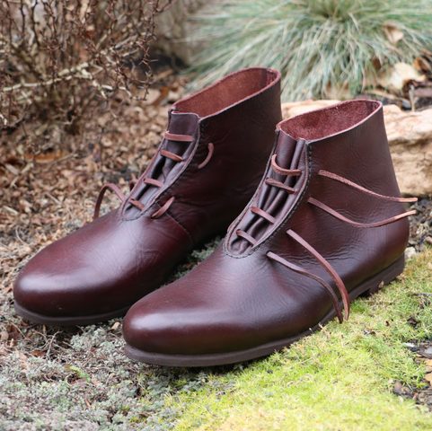 LEIF, BOTTES EN CUIR HAUT MÉDIÉVAL - VIKINGS