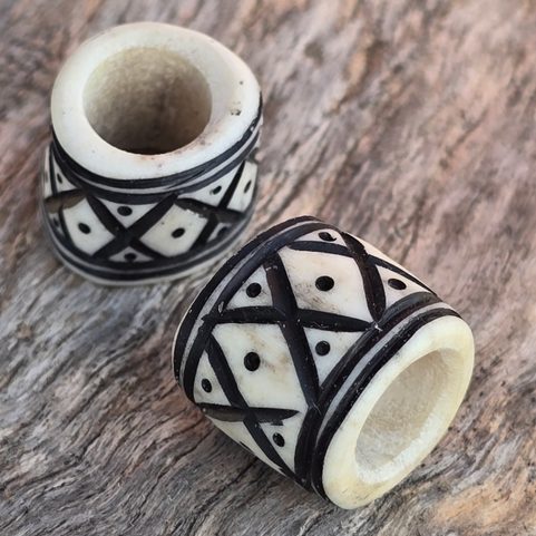 VIKING BEARD RING, DEER ANTLER