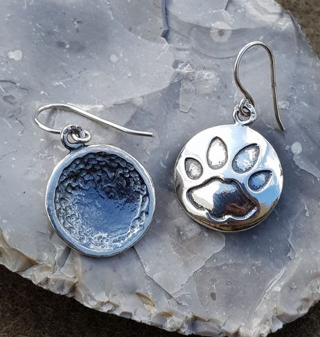 CAT'S STEP, CAT, EARRINGS, SILVER 925