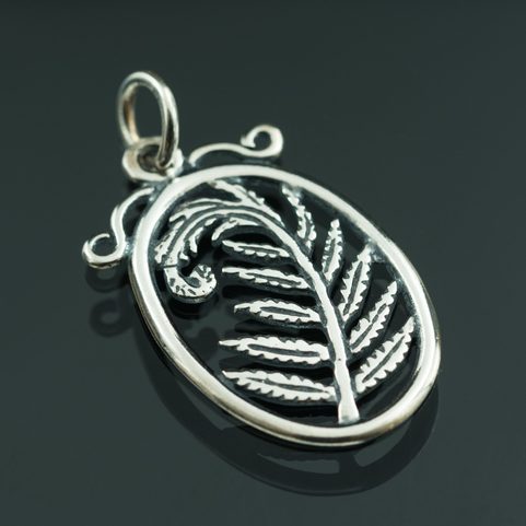 FERN, SILVER PENDANT