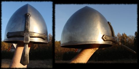 NORMAN HELMET WITH FORGED NASAL