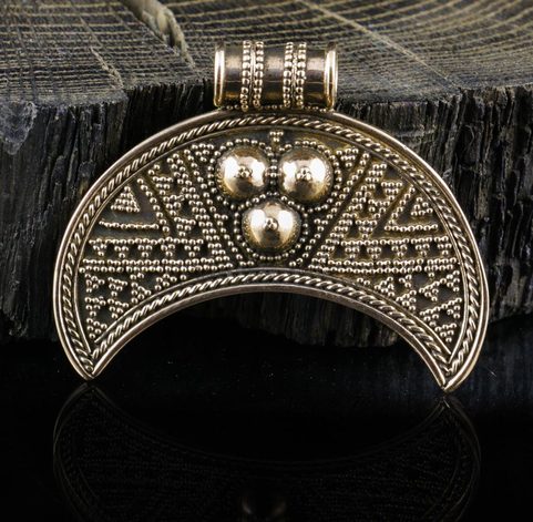 ZIVA, LUNITSA, SLAVS, VIKINGS, PENDANT, BRONZE