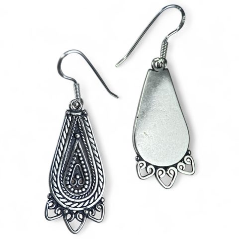 LADA, SILVER SLAVIC EARRINGS, AG 925