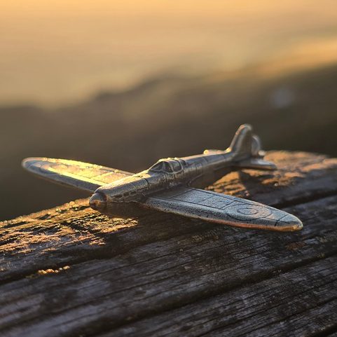 SUPERMARINE SPITFIRE, PENDENTIF AVION, ZINC