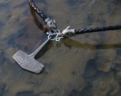 HEIMIR, THOR'S HAMMER, DAMASCUS STEEL - BOLO