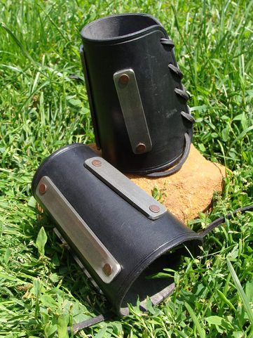 BANDED LEATHER BRACES, VIKING INSPIRATION