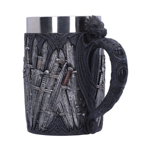 MEDIEVAL SWORD DRAGON TANKARD GOTHIC FANTASY MUG