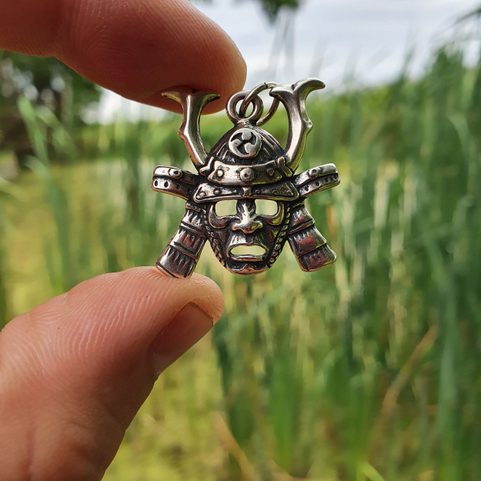 SAMURAI PENDENTIF EN ARGENT
