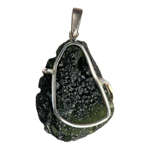 KATICA, SILBER-ANHÄNGER, MOLDAVIT, AG 925