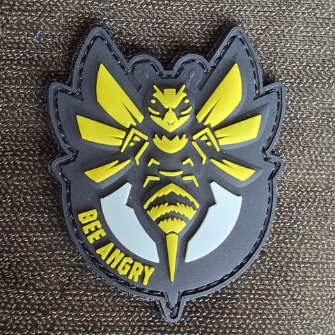 BEE ANGRY -  PVC PATCH