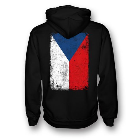 LION ET DRAPEAU TCHÈQUE - SWEAT À CAPUCHE