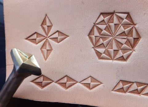 ENVELOPE, LEATHER STAMP