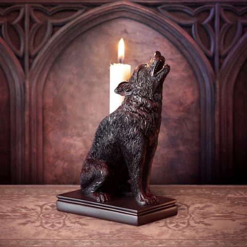 ULULA NOCTIS, WOLF, CANDLESTICK