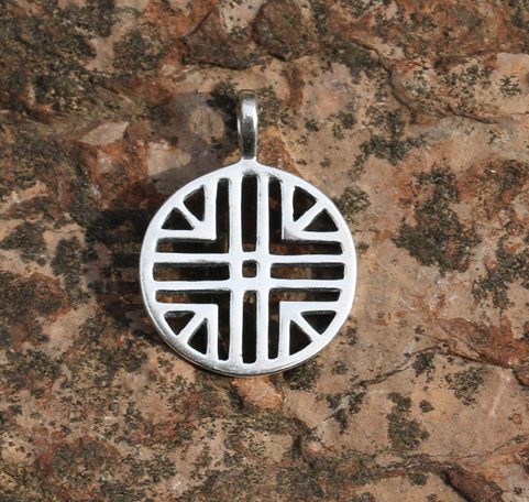 SUN SYMBOL VI, SILVER PENDANT