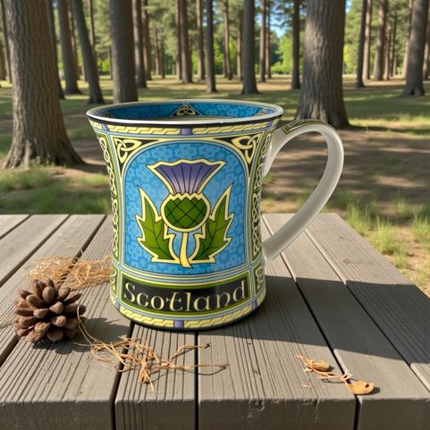 MUG EN PORCELAINE, CHARDON ÉCOSSAIS