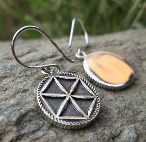 PERUNIKA, BOUCLES D'OREILLES EN ARGENT
