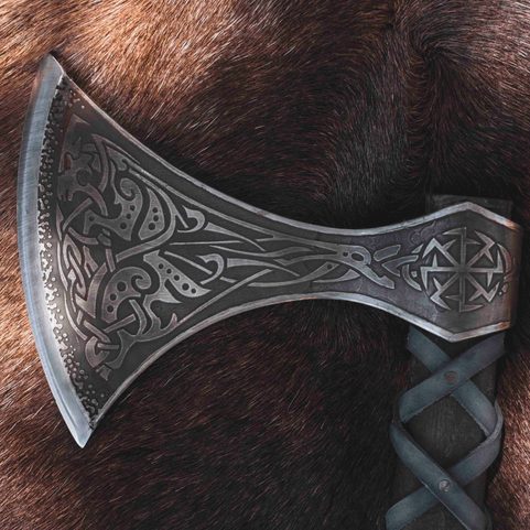 SKJALDBORG, ETCHED VIKING AXE