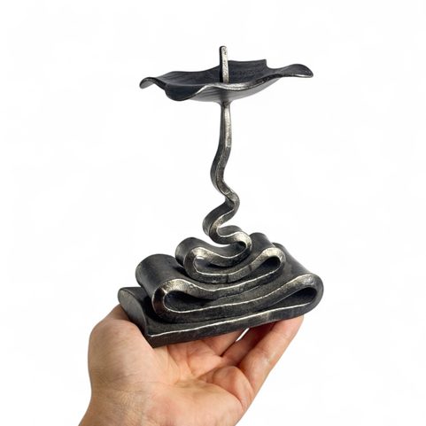 VOLUTE, FORGED CANDLESTICK