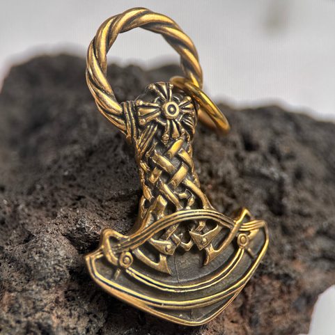 THOR HAMMER, BRONZE, VIKING TALISMAN