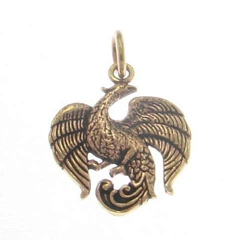 PHOENIX, BRONZE PENDANT