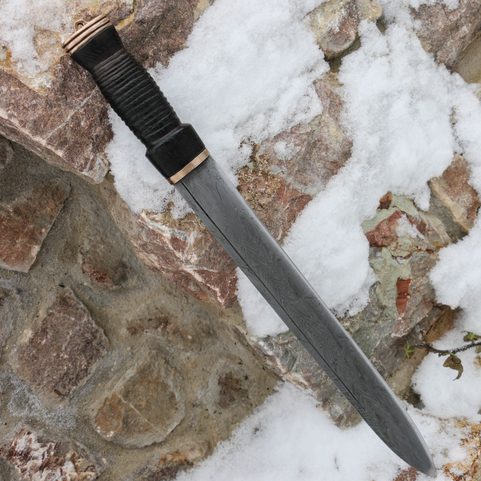 NEVIS, SCHOTTISCHES MESSER, DIRK, DAMASZENERSTAHL