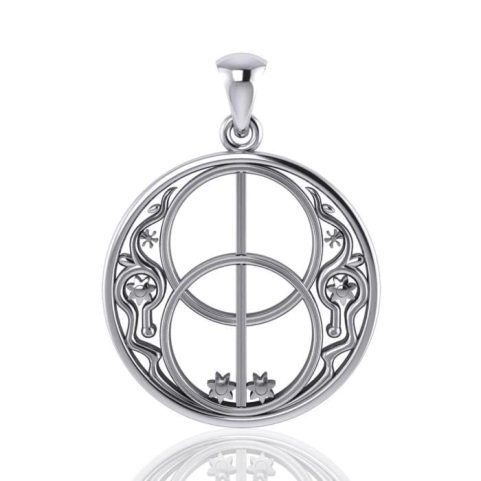 CHALICE WELL, SILVER AMULET, AG 925