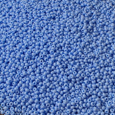 PERLES DE ROCAILLE PRECIOSA, BLEU CIEL, OPAQUE 10 / 0