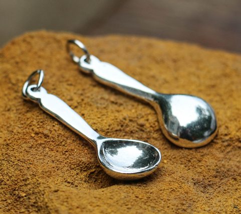 SPOON, STERLING SILVER PENDANT