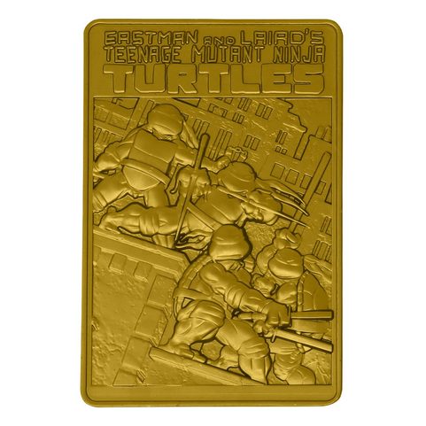 TEENAGE MUTANT NINJA TURTLES INGOT LIMITED EDITION (GOLD PLATED)