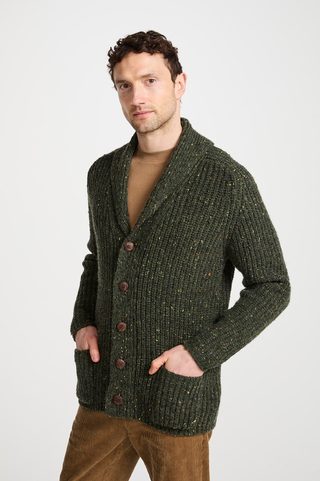Men's cardigan, fishing sweater, Aran Ireland Wulflund