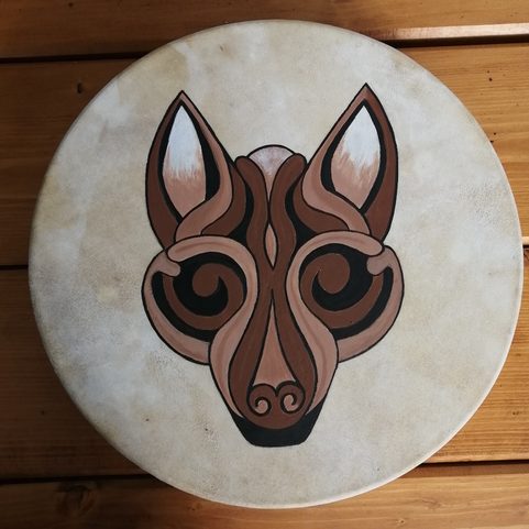 LOUP, TAMBOUR CHAMANIQUE