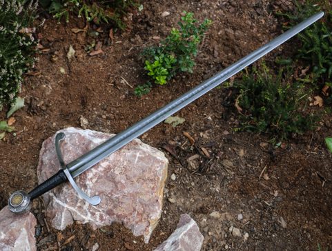 DUM SPIRO SPERO ETCHED SINGLE HANDED SWORD FULL TANG