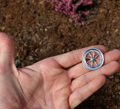 TARANIS WHEEL, CELTIC REPLICA, SILVER