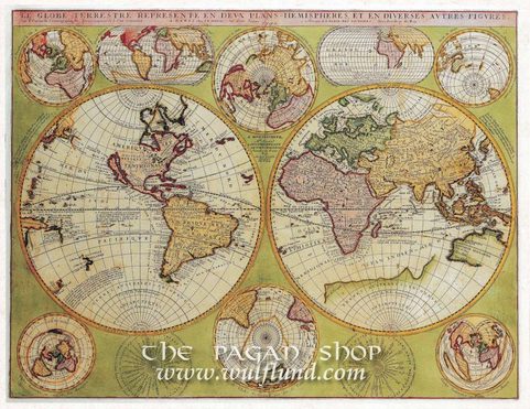 LE GLOBE TERRESTRE, HISTORICAL MAP, REPLICA