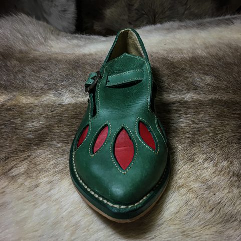 BAMBERG, MEDIEVAL SHOES, GREEN