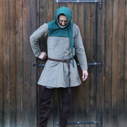 SET OF MEDIEVAL CLOTHING - MAN 2ND HALF OF THE 14TH CENTURY