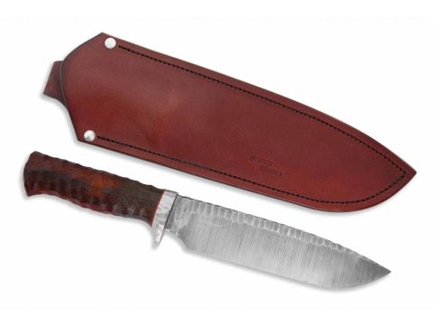 OUTDOOR-MESSER FLINT + LEDERSCHEIDE KLASIK