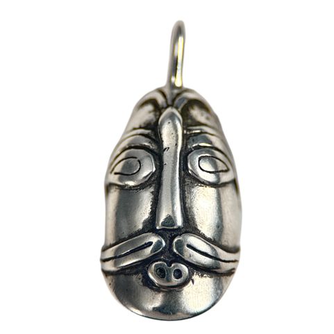 ASKA, MASSIVE SILVER VIKING PENDANT, AG 925
