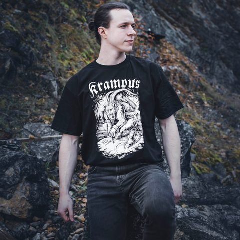 KRAMPUS MEN'S T-SHIRT BW