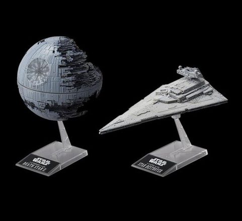 STAR WARS MODEL KIT DEATH STAR II AND IMPERIAL STAR DESTROYER