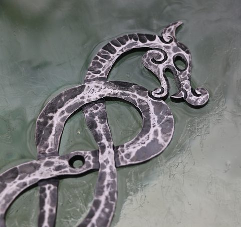 VIKING   DRAGON, FORGED HOOK / KEY HOOK - RIGHT