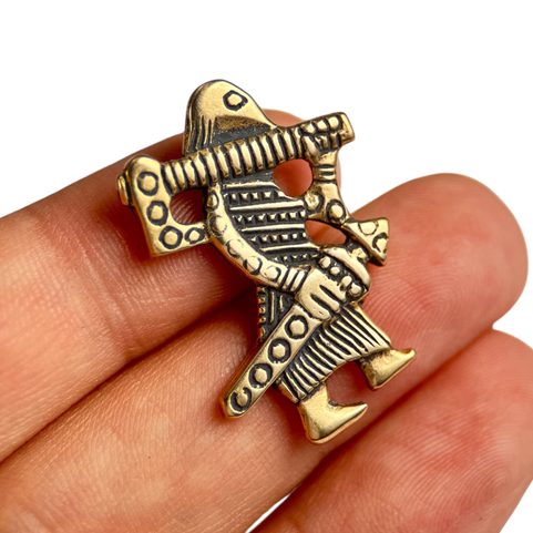 GUERRIER VIKING, KLAHAMMAR, RÉPLIQUE, PENDENTIF, BRONZE