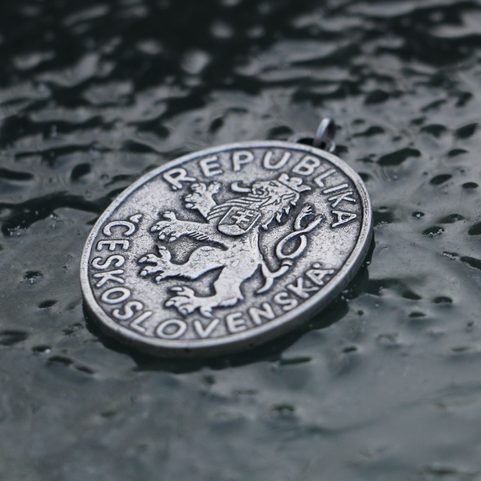COAT OF ARMS OF THE CZECHOSLOVAK BORDER COLUMN - PENDANT