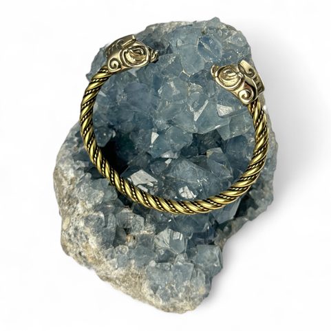 COLLACH, CELTIC BOAR, BRACELET, BRASS