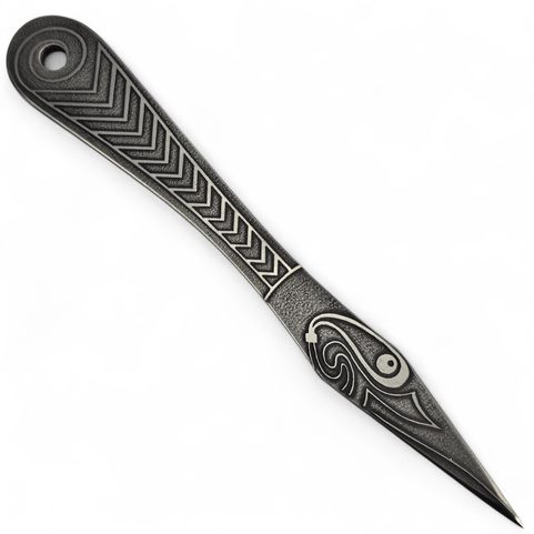 MUNINN ETCHED THROWING KNIFE - 1 PIECE