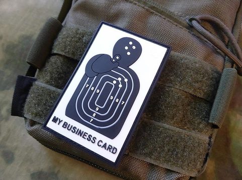 BUSINESS CARD, 3D VELCRO PATCH