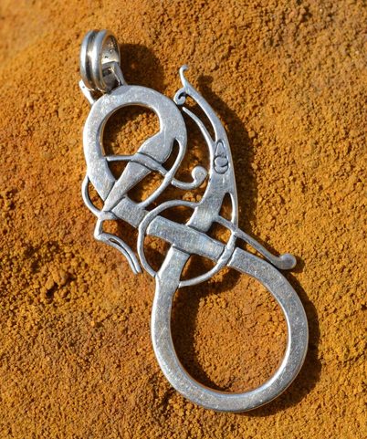 VIKING JELLINGE STYLE PENDANT, AG 925